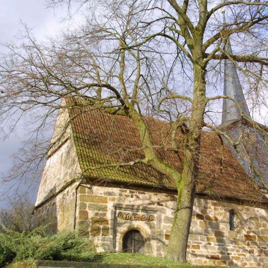 Deutsche Fachwerkstraße Chorturmkirche in Obermerzbach