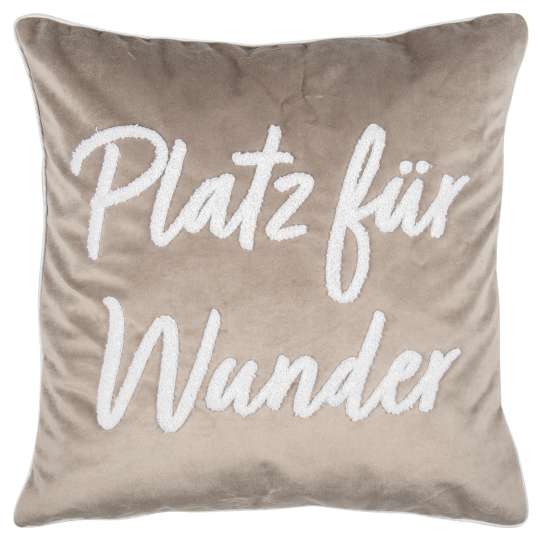 PAD Kissenhülle Letters 45x45 taupe