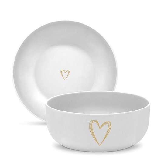 PPD - Pure Heart gold Matte Bowl, 16 cm