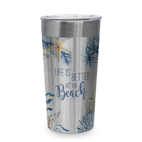 ppd 604390 Ocean Life is better, Stainless Steel Travel Mug, 0,4l