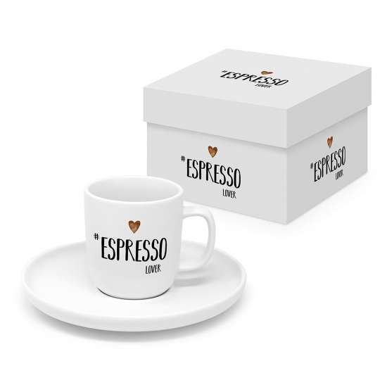 PPD - Pure Espresso Tasse 0,1l matt - Espresso Lover weiß