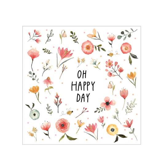 ppd - Oh Happy Day Servietten, 25 x 25 cm