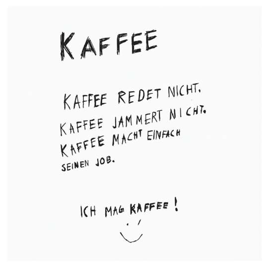 ppd - Formart - Kaffee redet nicht Servietten