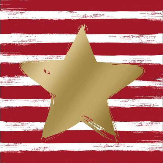 PPD Stars & Stripes rot – Lunchserviette