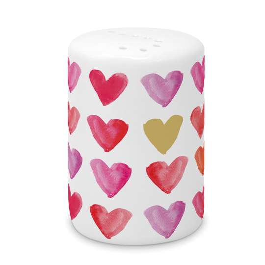 ppd - Aquarell Hearts Gold Salt Shaker