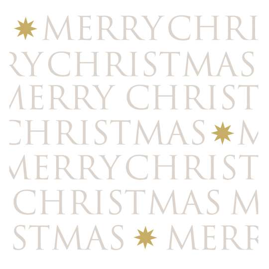 ppd - Christmas Letters, Servietten, 25x25 cm