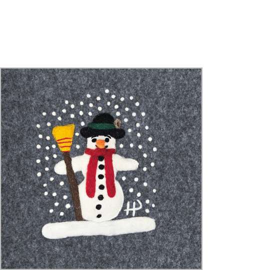 ppd - Schneemann Cocktailserviette