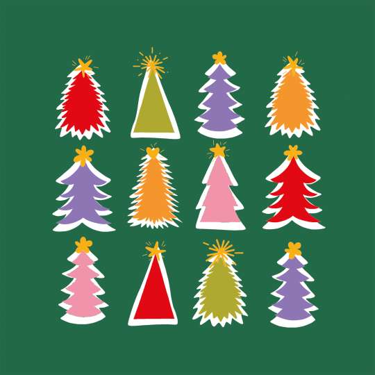 PPD Serviette Christmas Delight green 333002383