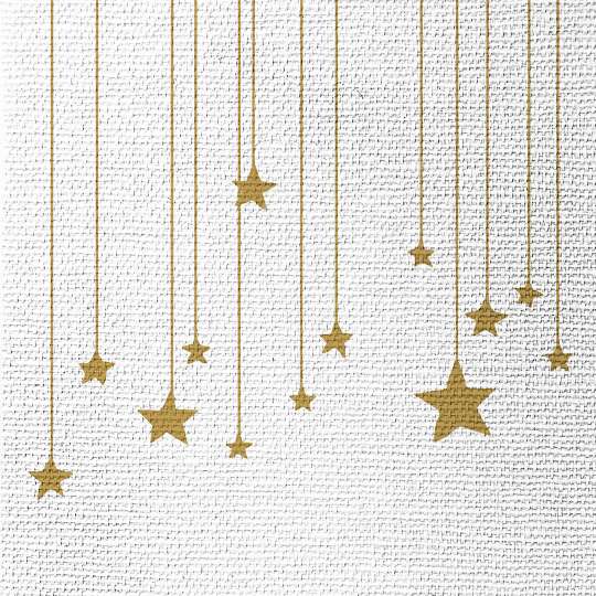 PPD Stars on Canvas white Lunchserviette 333003176