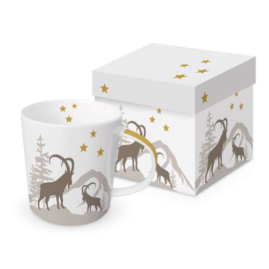 PPD Henkelbecher in Geschenkbox Winter Capricorns