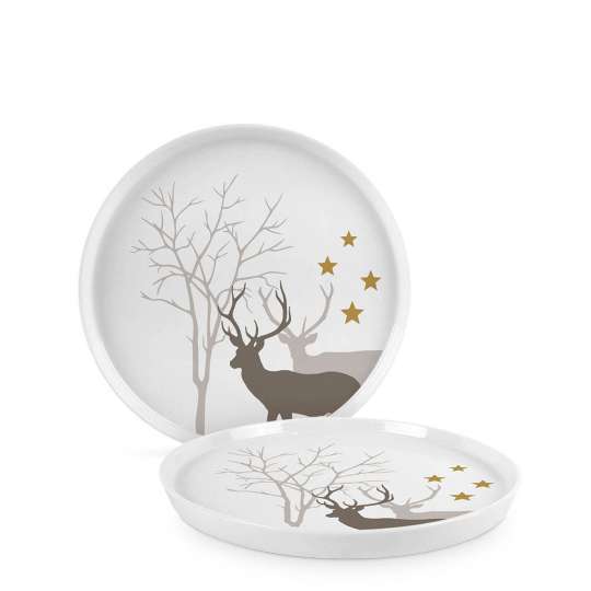 ppd - Trend-Teller, Winter Deers, Ø15cm