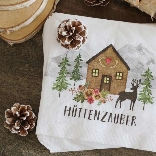 PPD Serviette Hüttenzauber