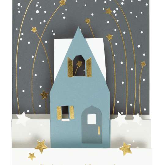 räder - Weihnachtskarte - Blaues Haus
