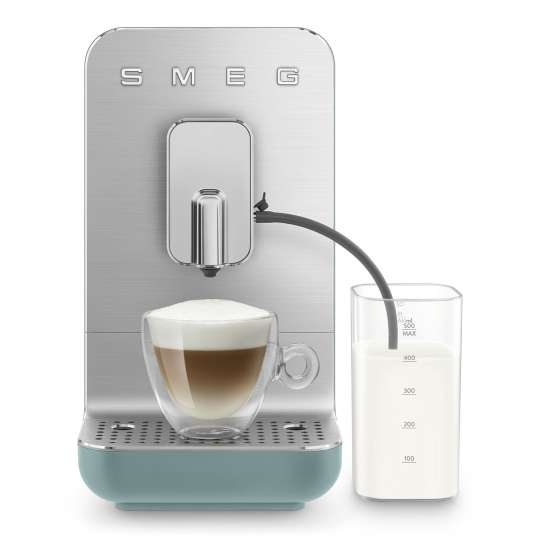 smeg - Kaffeevollautomal BCC13, Emerald Green Matt mit integrierter Milchlösung
