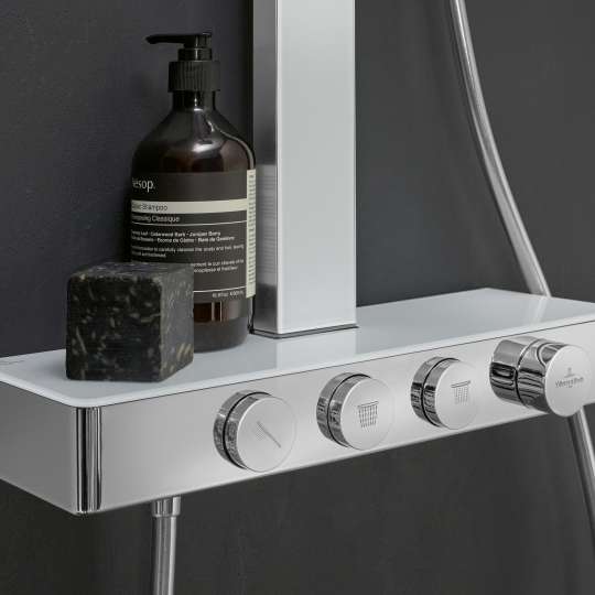 Villeroy & Boch Duschsystem Infinity Showers - Thermostat mit Glasablage