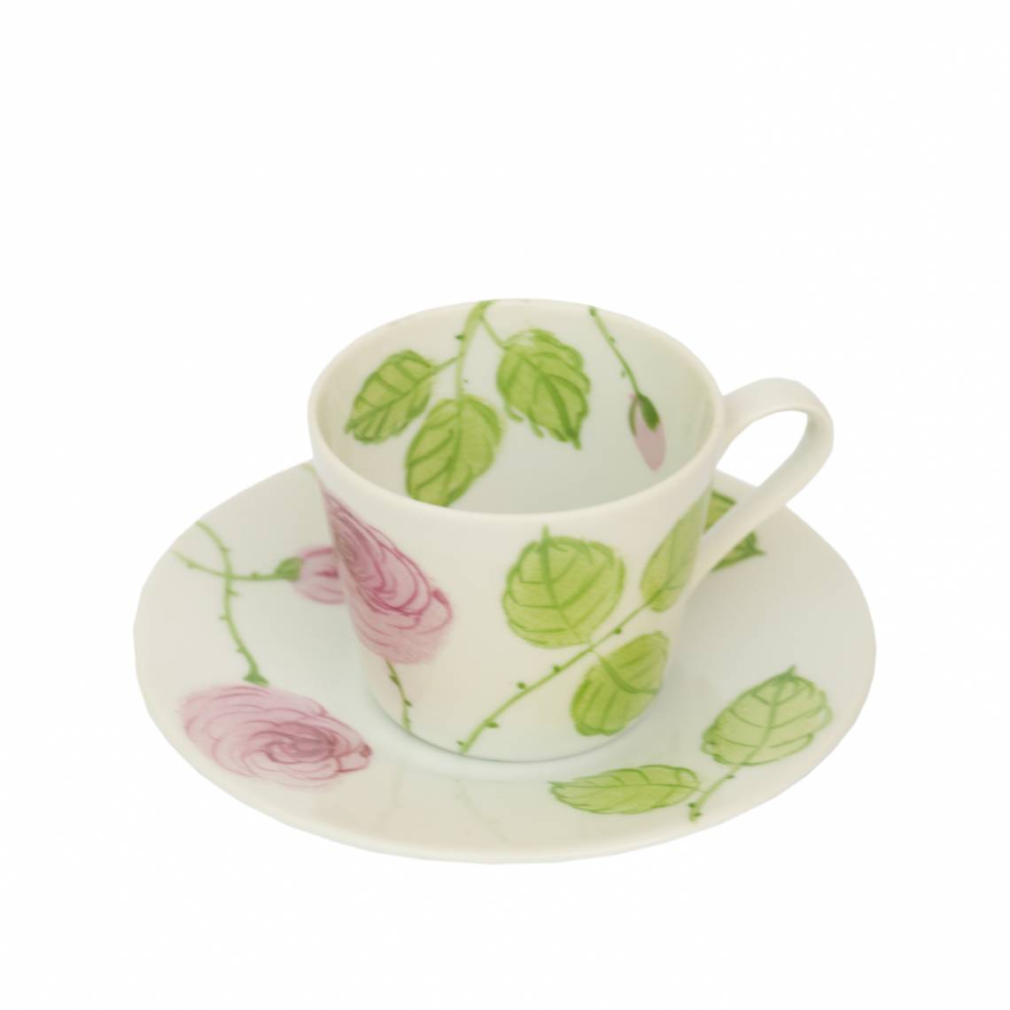 Schulz HOMEWEAR Rosa Rosen Tasse mit Untertasse