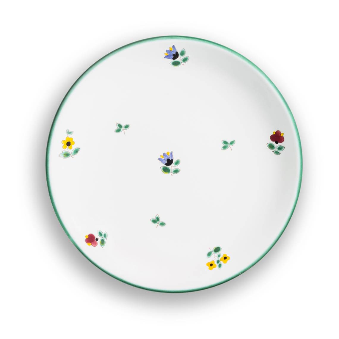 Gmundner Keramik:  Liebevolle Unikate mit Streublumendekor, Dessertteller Cup 0321TDCU20