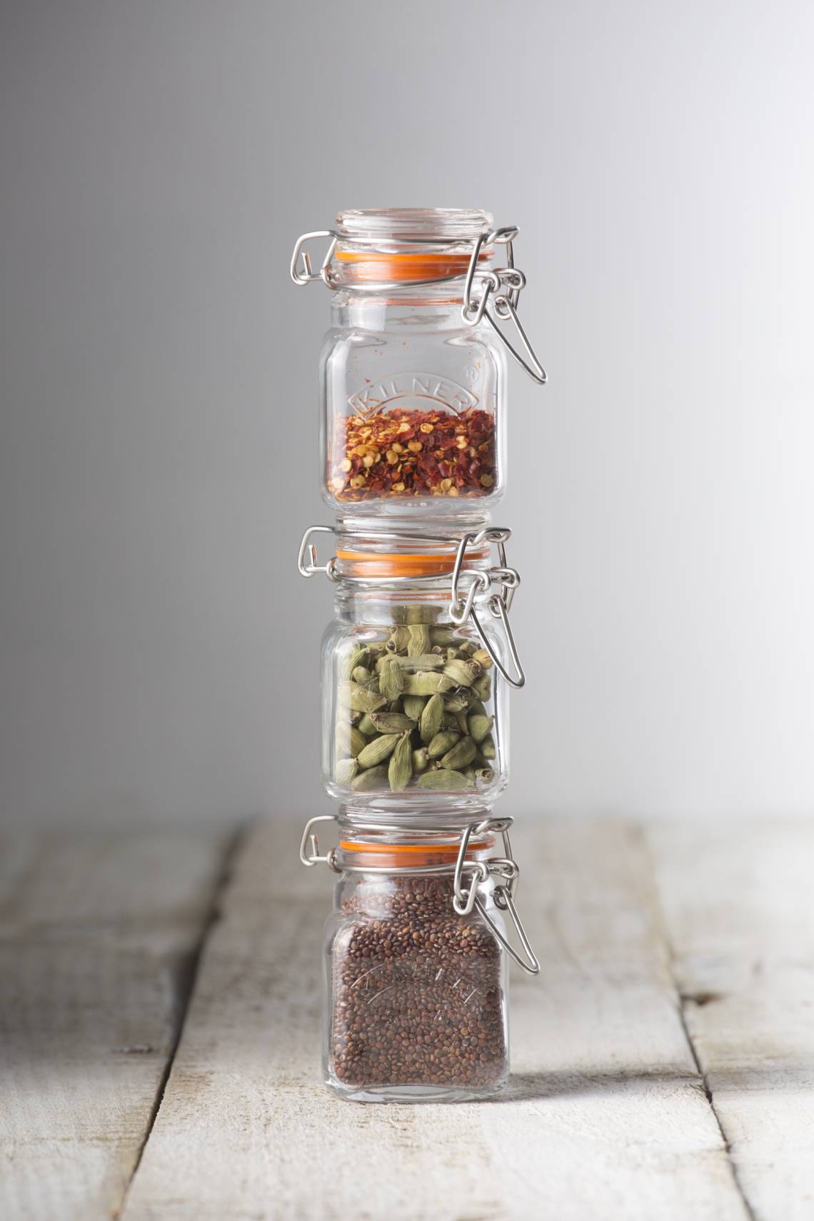 Kilner Mini Bügelverschluss Gewürzglas im 6er Set 0025.807