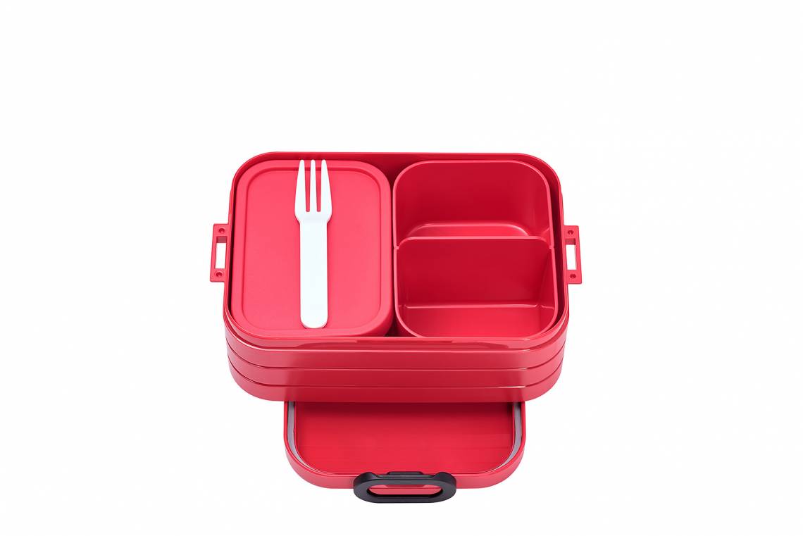 Mepal - To-Go-Range - TAB Lunchbox mit Bento-Einsatz, midi red