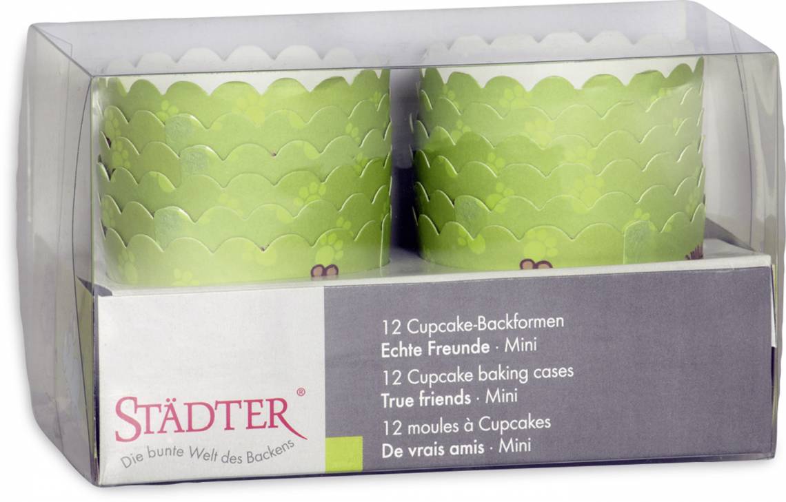 Städter Cup-Cake Backformen Verpackung Echte Freunde