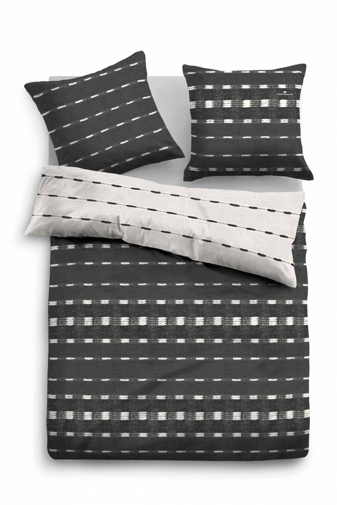 Tom Tailor Bedroom Grey Mauve Satin Bed Linen Dark