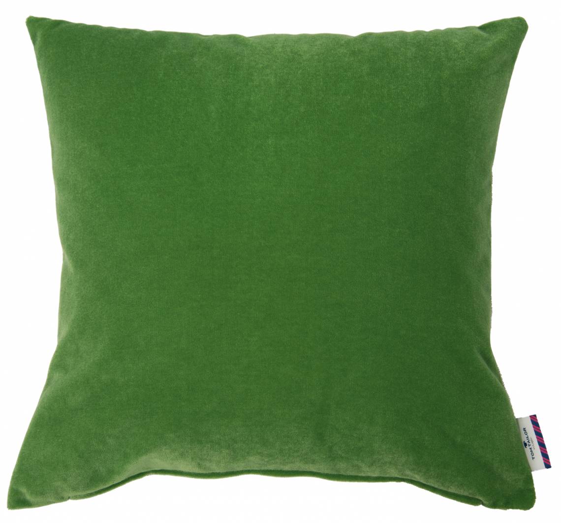 Tom Tailor Home Velvet Kissenhülle Doubleface grün