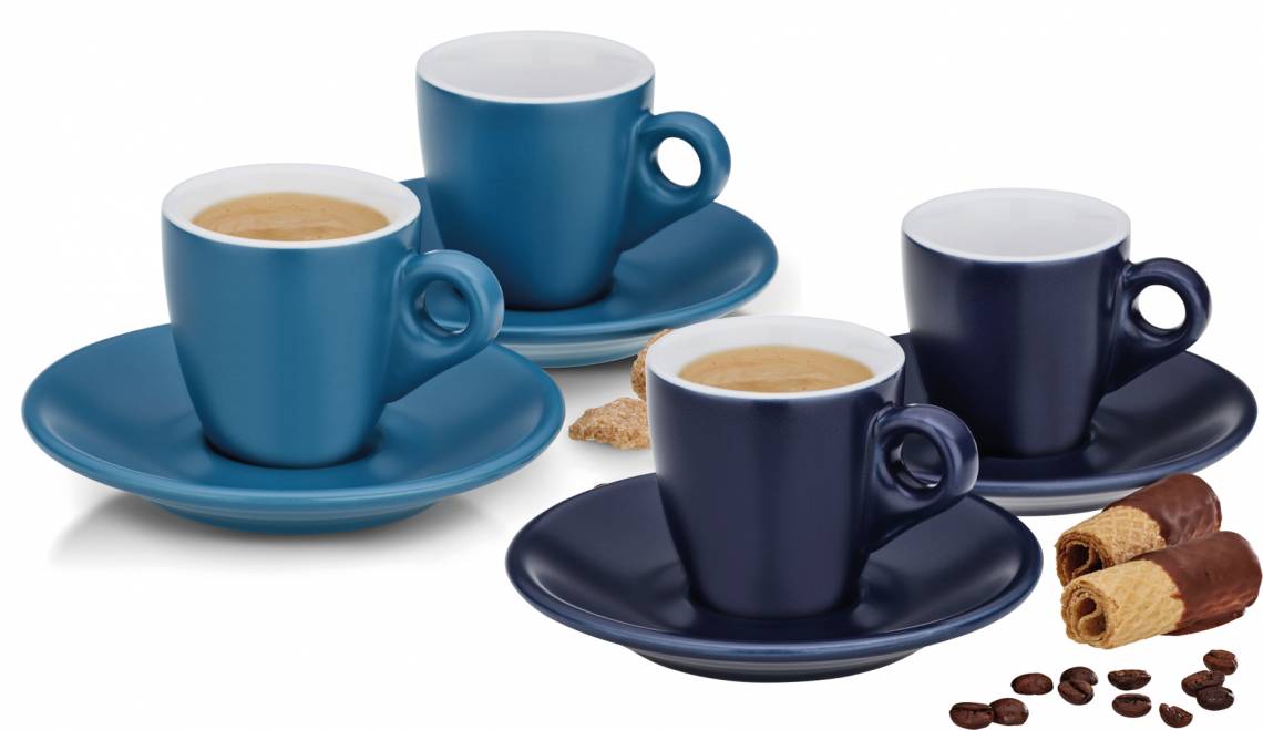 Kela: Blue is beautiful / Accessoires in der neuen Trendfarbe / Espressotasse 2-er Mattia