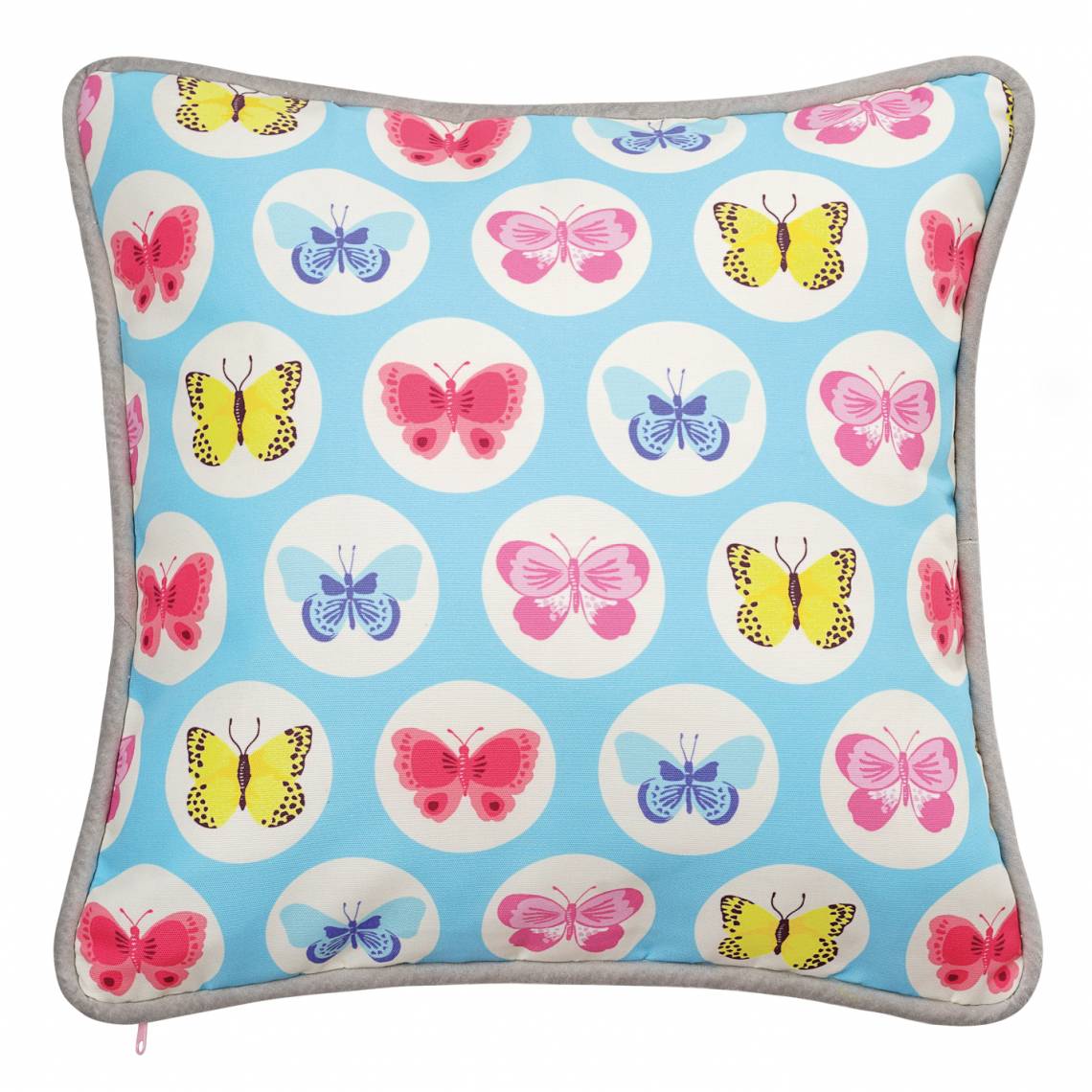 Mila: 'Fly with the butterfly' / Kissen blau, 30401