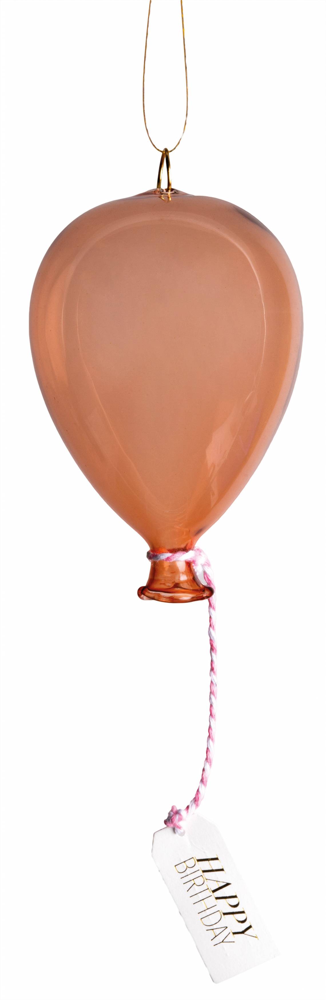 Räder: Poesien auf Glas / Luftballon apricot