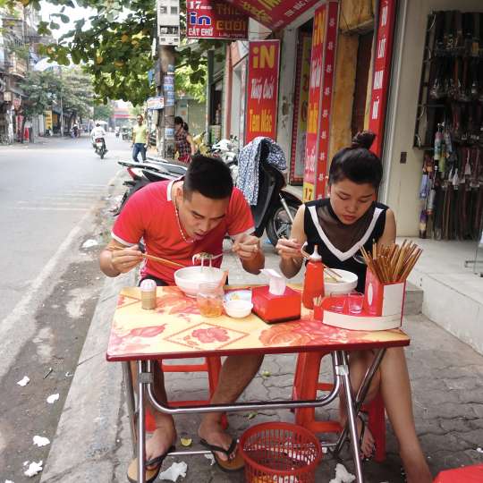Straßenküche in Vietnam