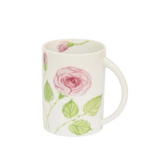 Schulz HOMEWEAR Rosa Rosen Henkelbecher links