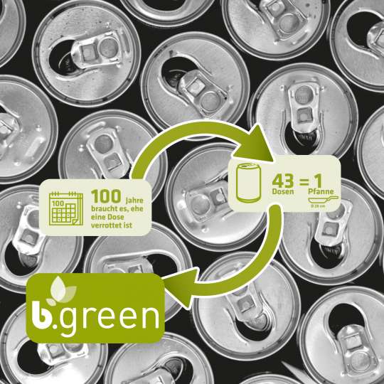 b.green! Kochgeschirr von BERNDES aus 100% recycelten Dosen