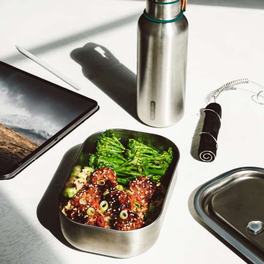 black+blum Edelstahl-Lunchbox mit Isolierflasche