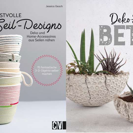 Kunstvolle Seil-Designs & Deko-Liebe Beton Cover