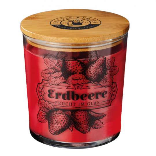 ENGELS Kerzen: Marmeladen-Duftkerze / Erdbeere No. 11