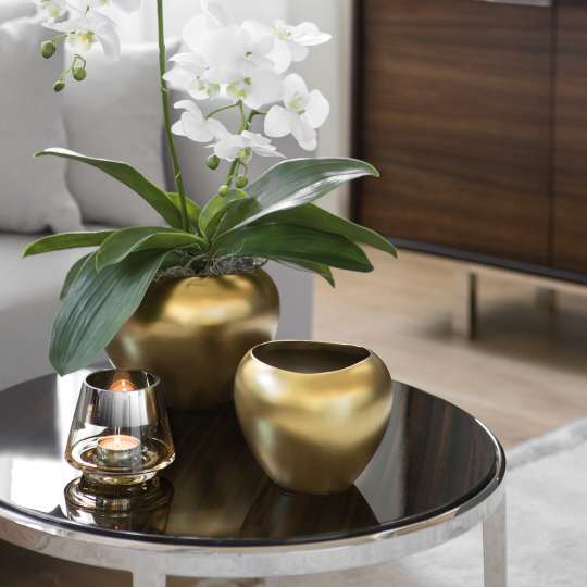 Fink Living AVA / Vase, Keramik, goldfarben 