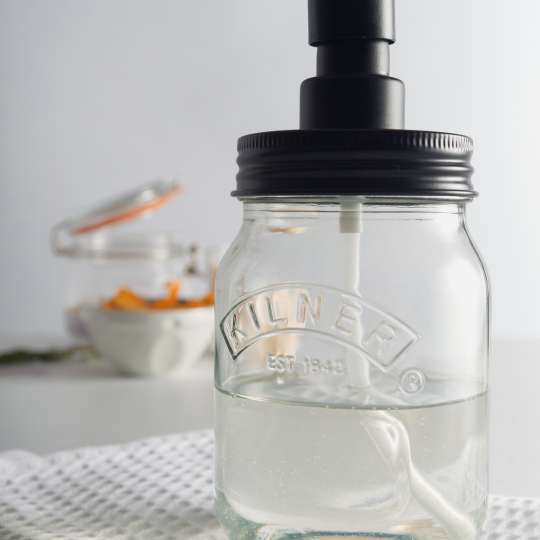 Kilner - Flüssigseifen- und Lotionspender - klare Seife