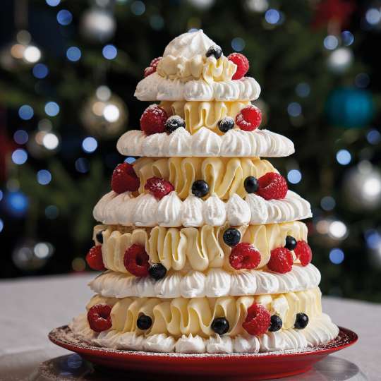 PAVLOVA-WEIHNACHTSBAUM IM ETON-MESS-STIL (c) Le Creuset