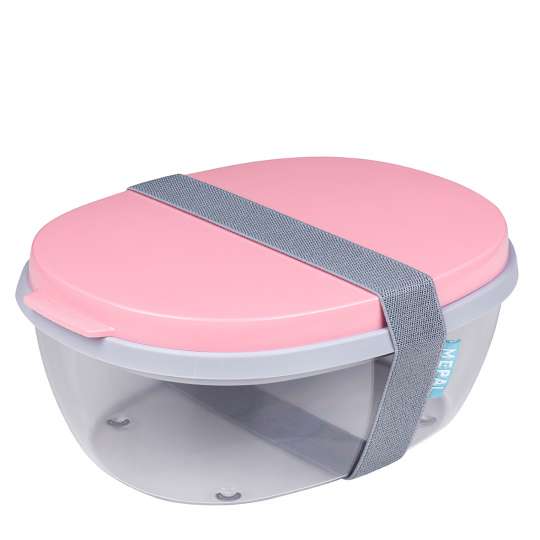 Mepal - To-Go-Range - Salatbox Ellipse, nordic pink