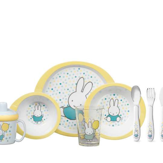 Mepal - Kinderdekore - Kindergeschirr-Set 5-teilig - miffy confetti - alle