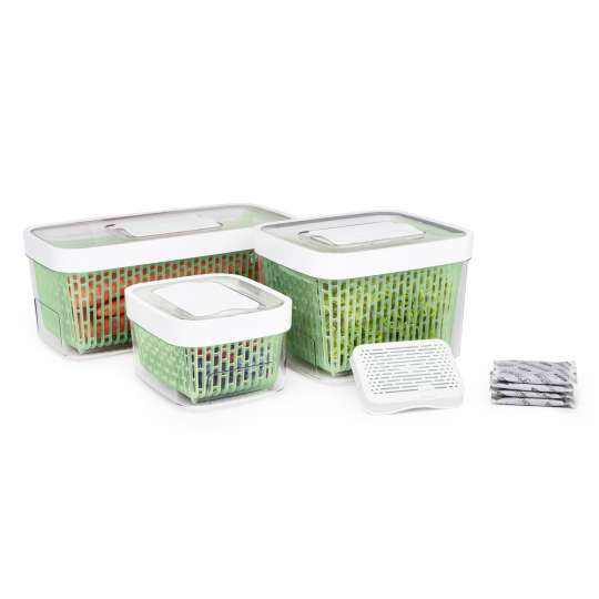 OXO GreenSaver Frischhalteboxen Set mit Deko 