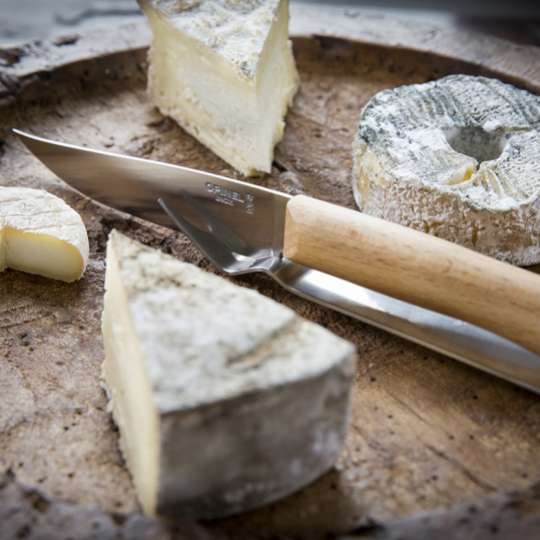 Highlight auf jeder Käseplatte -Opinel Messer Set mit Gabel als Ablage