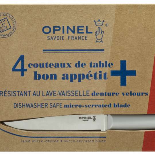 Opinel Bon Appetit+ Tafelmesser-Set hellgrau - Verpackung