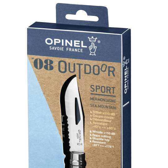 Opinel Outdoor No08 Fluo gelb verpackt