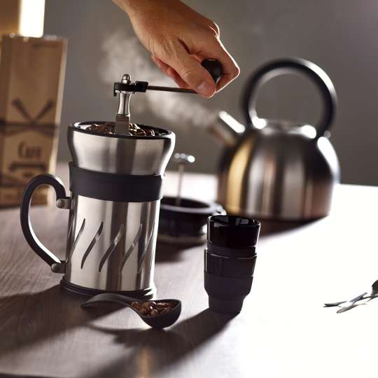 Peugeot Paris Press Kaffeemühle Stimmungsbild