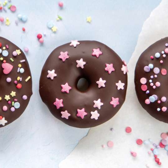 Städter: Eßbare Streudekore in Bio-Qualität Donuts