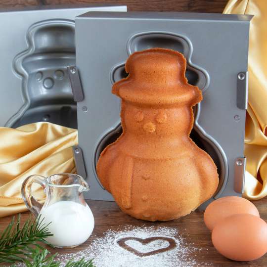 STÄDTER - 3D Backformen - we love baking SCHNEEMANN Form und Kuchen - Ambiente