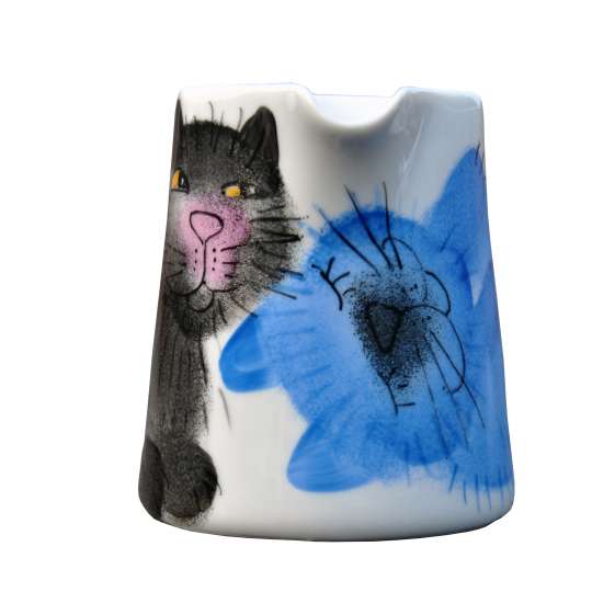 Sahnekanne_Emma cats_schwarz-blau_front_Schulz HOMEWEAR