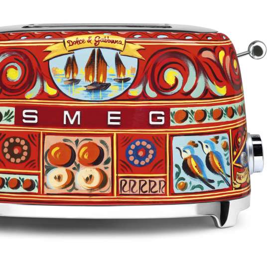 Smeg / 2-Scheiben Toaster im Dolce & Gabbana Design „Sicily is my Love“ 