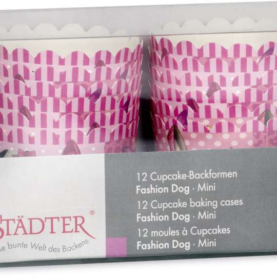 Städter Cup-Cake Backformen Verpackung Fashion Dog